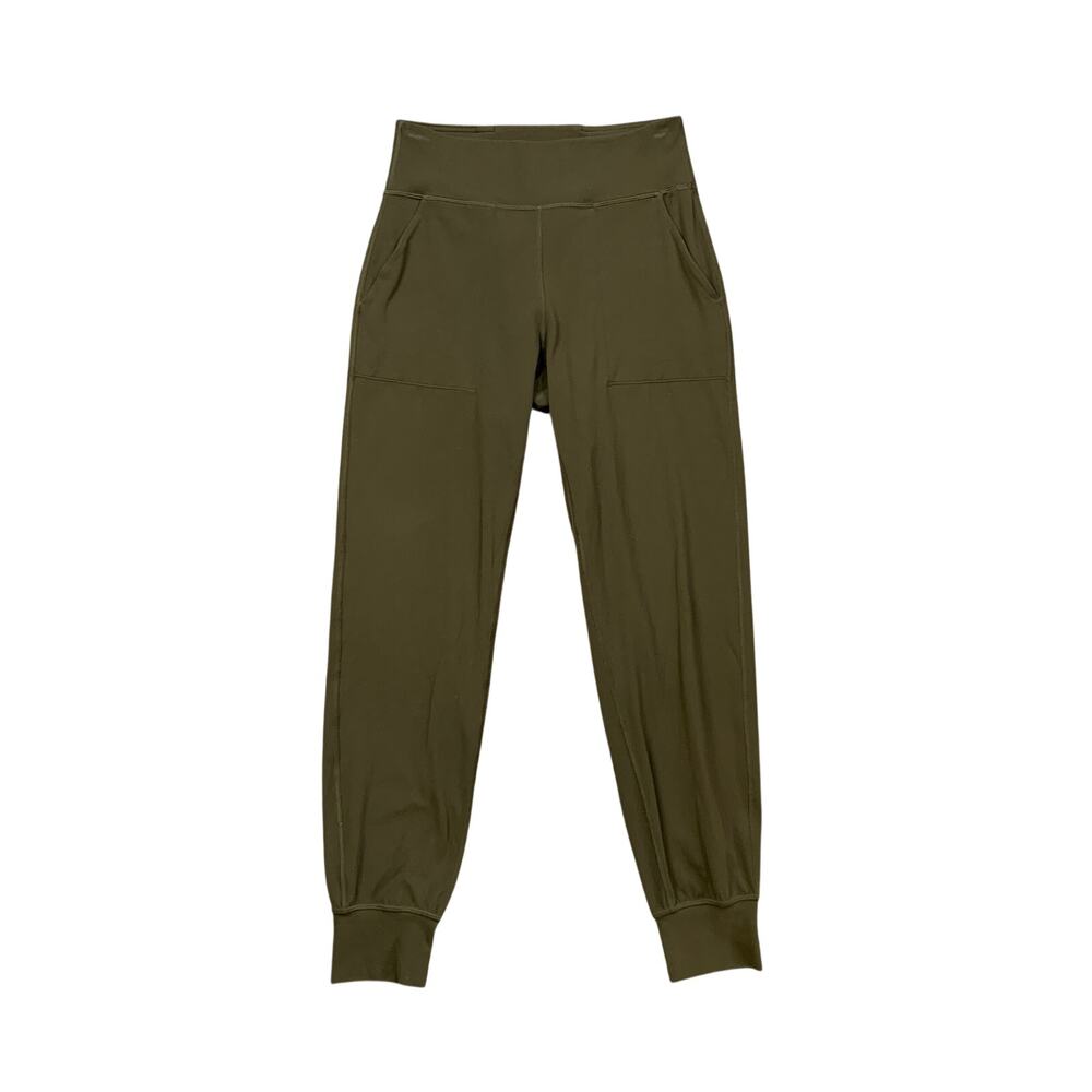 Lululemon Joggers Women 6 Dark Moss Align Slim Fit Tapered Leg Workout Yoga Pant